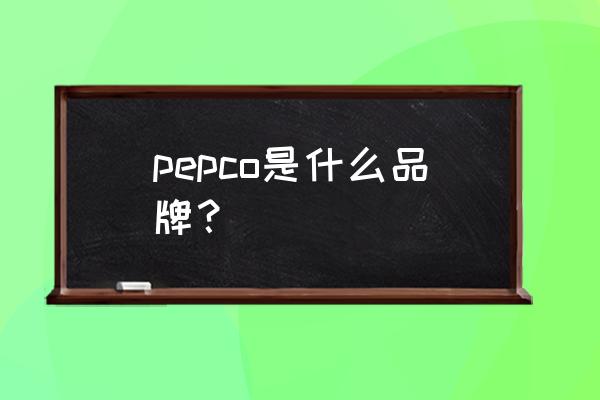 樟木头有哪些手表厂 pepco是什么品牌？
