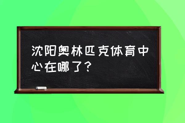 沈阳奥体足球场能容纳多少人 沈阳奥林匹克体育中心在哪了？