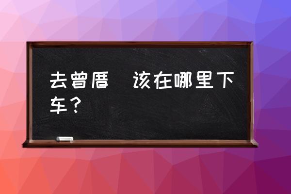 厦门曾厝埯哪个站下车 去曾厝垵该在哪里下车？