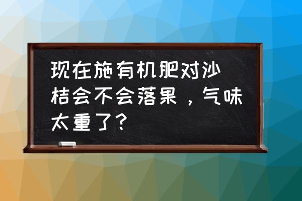 蚕粪放沙糖桔对果树有影响吗 现在施有机肥对沙榶桔会不会落果，气味太重了？