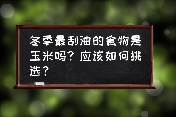 冬天吃的鲜玉米是哪里来的 冬季最刮油的食物是玉米吗？应该如何挑选？