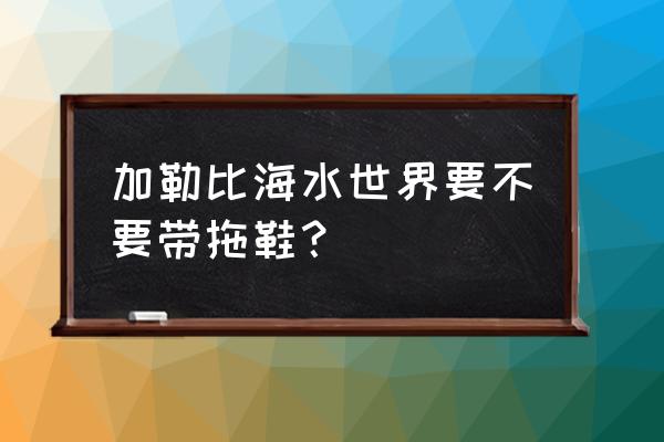 韩国加勒比水上乐园攻略 加勒比海水世界要不要带拖鞋？