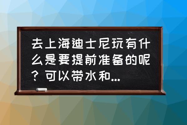 带孩子去上海怎么玩最好 去上海迪士尼玩有什么是要提前准备的呢？可以带水和面包进去吗？里面消费怎么样？