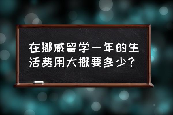 挪威旅游一个人费用多少钱 在挪威留学一年的生活费用大概要多少？