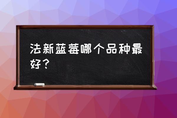 蓝莓品种排行榜前十名 法新蓝莓哪个品种最好？