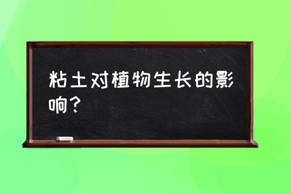 粘土手工教程床 粘土对植物生长的影响？