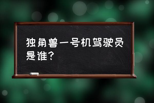 机动战士高达nt免费完整版 独角兽一号机驾驶员是谁？