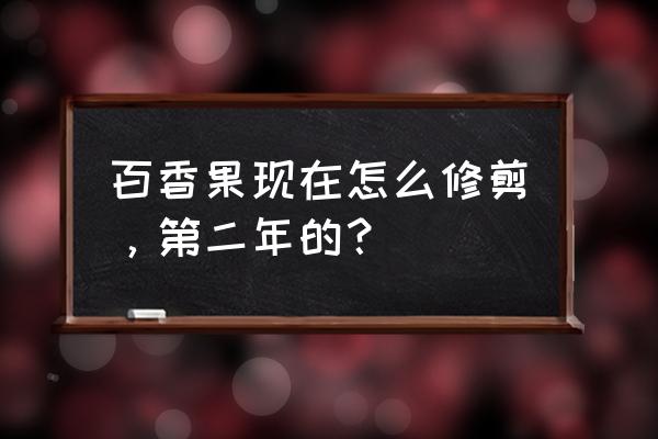 百香果修剪方法最简单 百香果现在怎么修剪，第二年的？