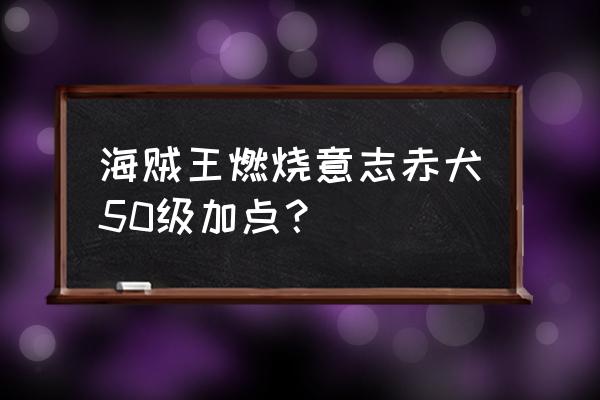 流星飞坠魂玉怎么用 海贼王燃烧意志赤犬50级加点？