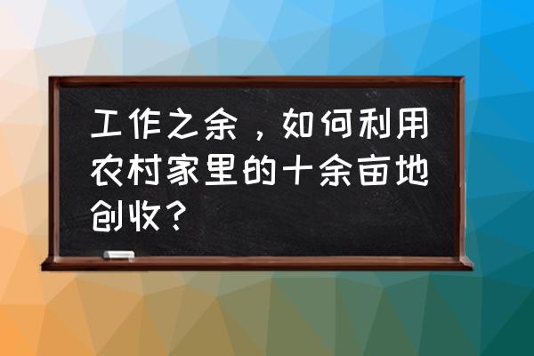 如何打造私人小型果园 工作之余，如何利用农村家里的十余亩地创收？