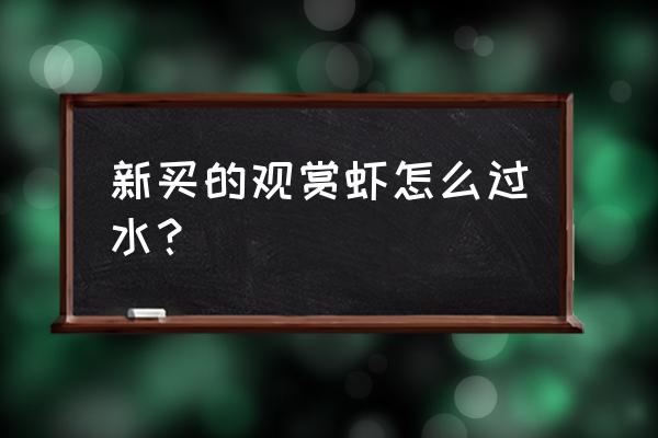 吸管编织虾详细教程 新买的观赏虾怎么过水？