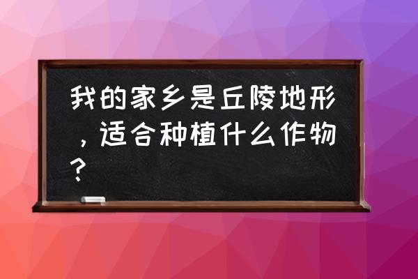 耙耙柑套袋手法全过程 我的家乡是丘陵地形，适合种植什么作物？