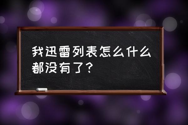 迅雷影音播放记录存在哪里 我迅雷列表怎么什么都没有了? 迅雷影音播放记录存在哪里 我迅雷列表怎么什么都没有了?